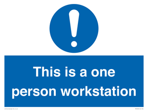 This is a one person workstation